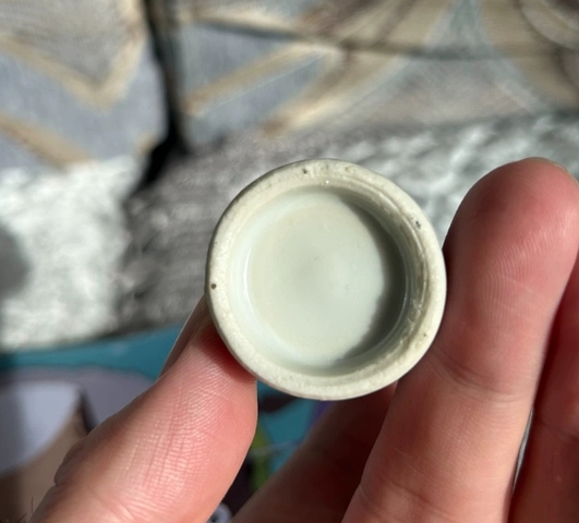 古玩陶瓷青花山水人物花觚，疑似復(fù)窯真品鑒賞圖