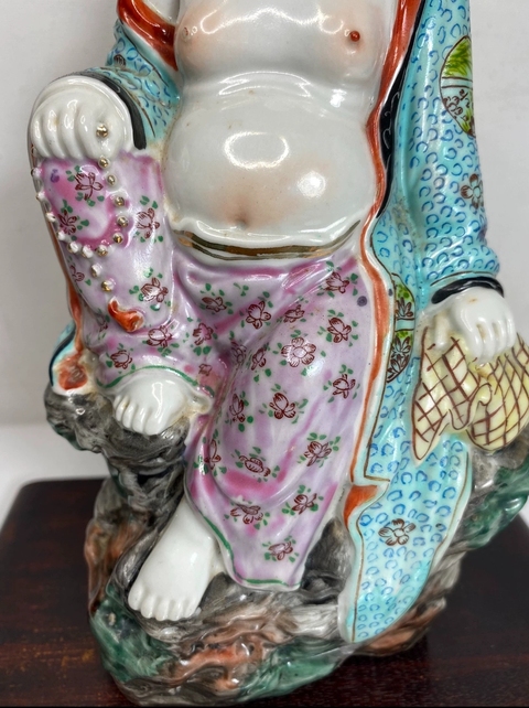 古玩陶瓷彌勒佛塑像真品鑒賞圖