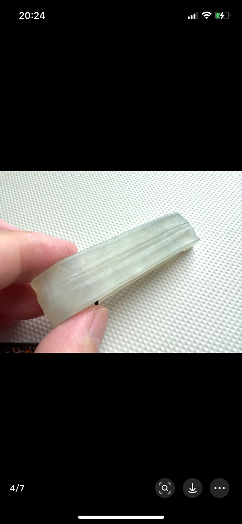 古玩玉器岫玉雕“劍璏”真品鑒賞圖