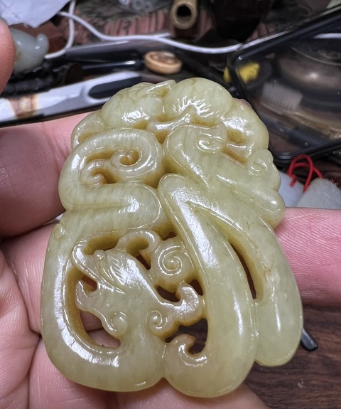 古玩玉器和田玉佩真品鑒賞圖