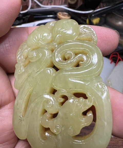 古玩玉器和田玉佩真品鑒賞圖