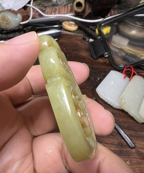 古玩玉器和田玉佩真品鑒賞圖