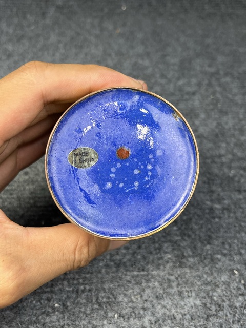 古玩雜項銅胎琺瑯彩筆筒拍賣，當前價格299元