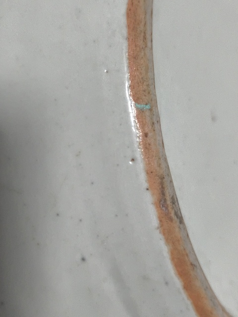 古玩陶瓷青花纏枝花紋洗手盆真品鑒賞圖