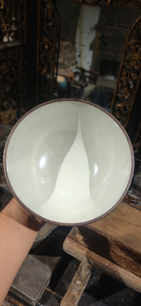 古玩陶瓷銅胎畫琺瑯飛黃騰達(dá)圖茶碗真品鑒賞圖