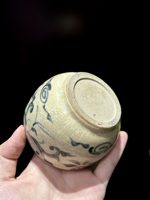 古玩陶瓷青花花卉紋水盂拍賣,當(dāng)前價(jià)格1000元