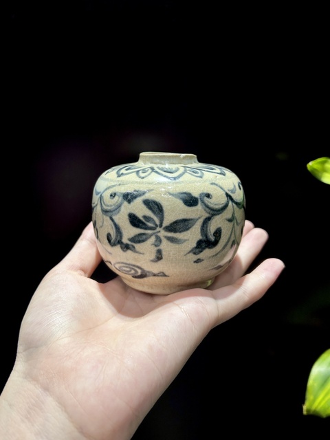 古玩陶瓷青花花卉紋水盂拍賣,當(dāng)前價(jià)格1000元