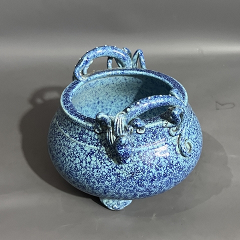 古玩陶瓷爐鈞釉香爐真品鑒賞圖