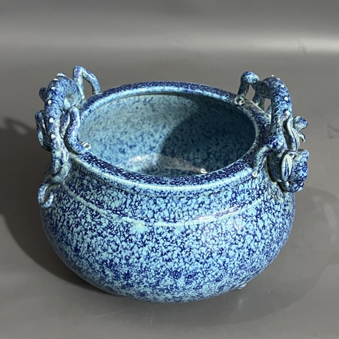 古玩陶瓷爐鈞釉香爐真品鑒賞圖