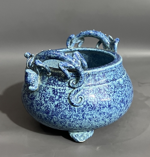 古玩陶瓷爐鈞釉香爐真品鑒賞圖