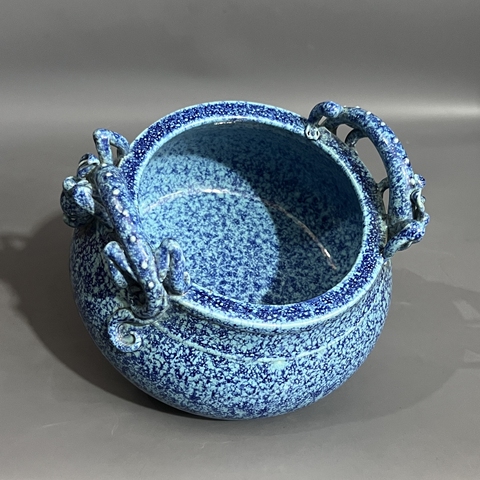 古玩陶瓷爐鈞釉香爐真品鑒賞圖