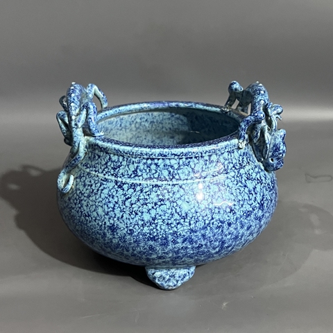 古玩陶瓷爐鈞釉香爐真品鑒賞圖
