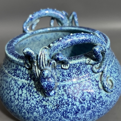 古玩陶瓷爐鈞釉香爐真品鑒賞圖