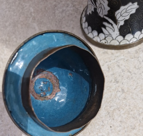 古玩雜項景泰藍將軍罐真品鑒賞圖