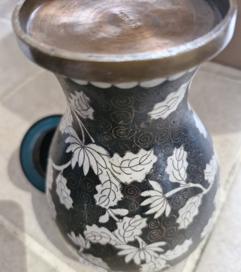 古玩雜項景泰藍將軍罐真品鑒賞圖