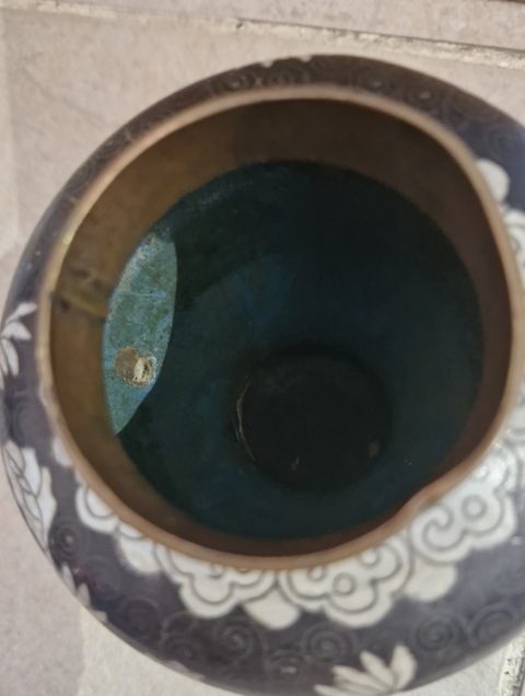 古玩雜項景泰藍將軍罐真品鑒賞圖