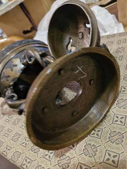 古玩銅器鼎式熏爐真品鑒賞圖