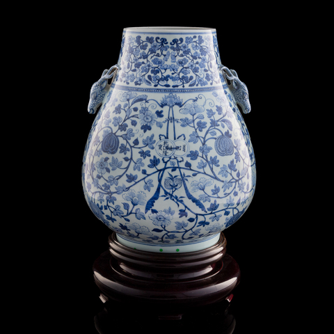 古玩陶瓷鹿頭尊真品鑒賞圖