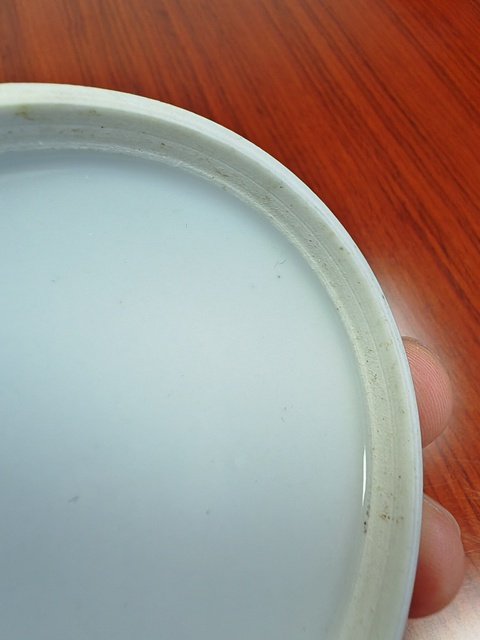 古玩陶瓷白釉印泥盒真品鑒賞圖