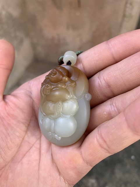 古玩玉器彌勒真品鑒賞圖