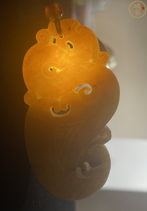 古玩玉器和田玉雕“龍鳳佩”真品鑒賞圖