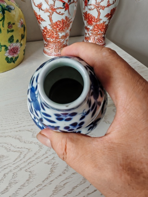 古玩陶瓷青花花鳥紋葫蘆瓶真品鑒賞圖