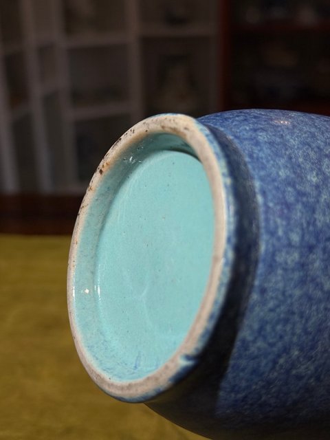 古玩陶瓷爐鈞釉棒槌瓶真品鑒賞圖