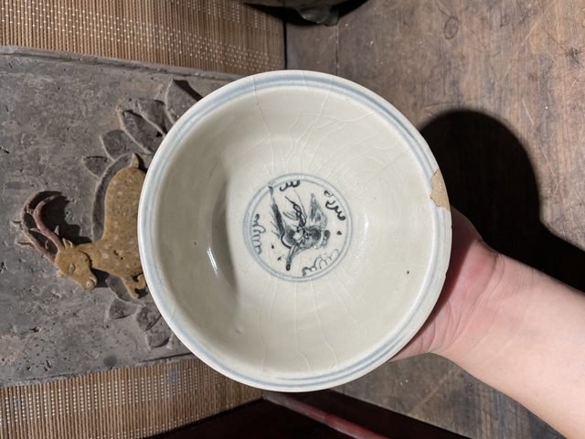 古玩陶瓷青花翼龍碗真品鑒賞圖