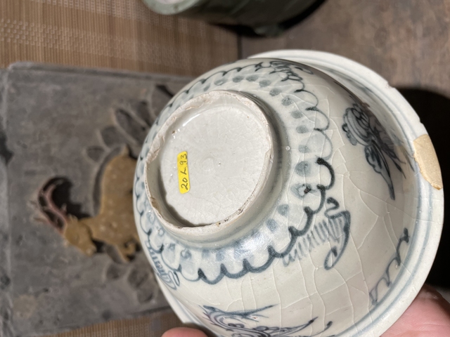 古玩陶瓷青花翼龍碗真品鑒賞圖