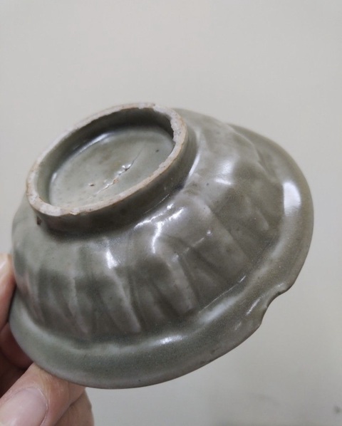 古玩陶瓷青釉雙魚洗真品鑒賞圖