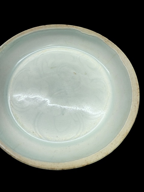 古玩陶瓷湖田窯影青釉鳳尾洗真品鑒賞圖