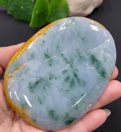 古玩玉器天然翡翠擺件真品鑒賞圖