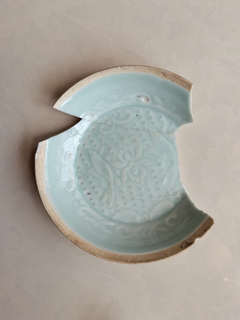 古玩陶瓷湖田窯影青釉雙魚洗拍賣,當前價格0元