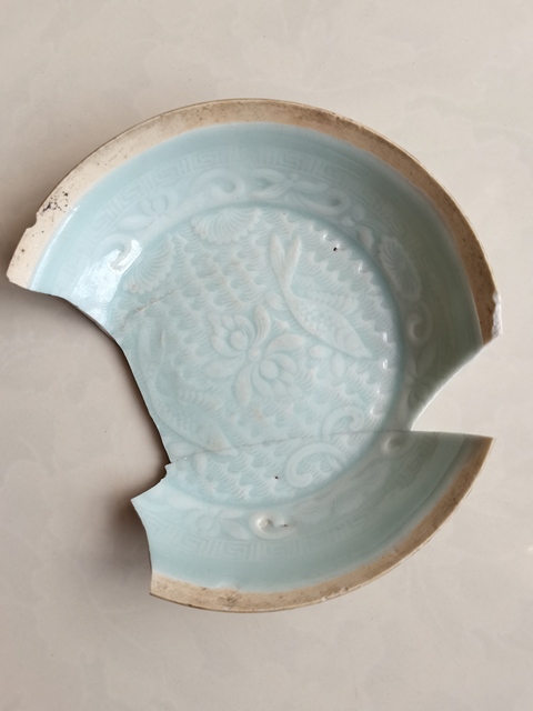 古玩陶瓷湖田窯影青釉雙魚洗拍賣,當前價格0元
