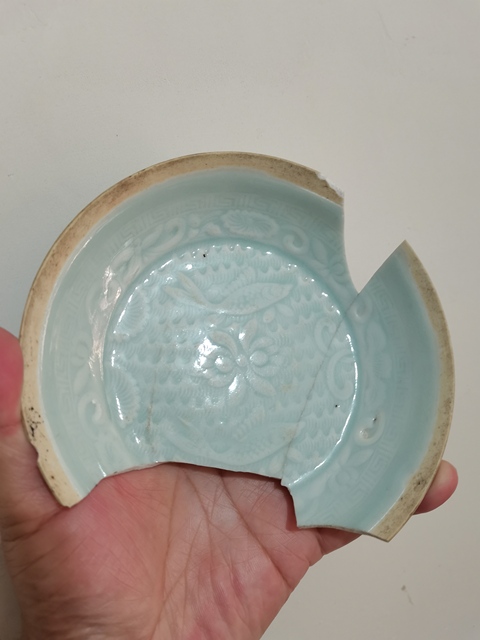 古玩陶瓷湖田窯影青釉雙魚洗拍賣,當前價格0元