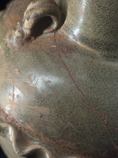 古玩陶瓷唐代青釉蓋罐真品鑒賞圖