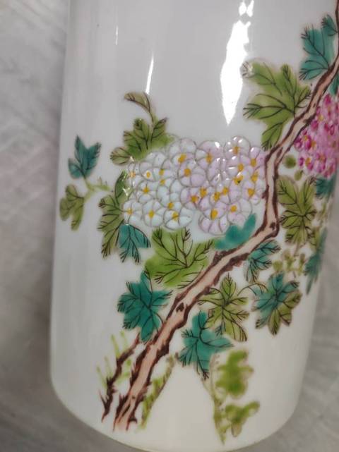 古玩陶瓷花鳥冒桶一對(duì)拍賣,當(dāng)前價(jià)格5668元