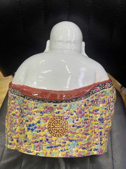 古玩陶瓷彌勒佛塑像真品鑒賞圖