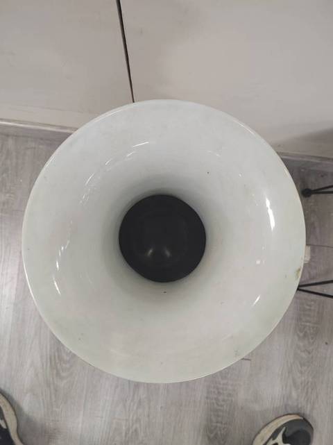 古玩陶瓷五彩獅子三百件賞瓶真品鑒賞圖