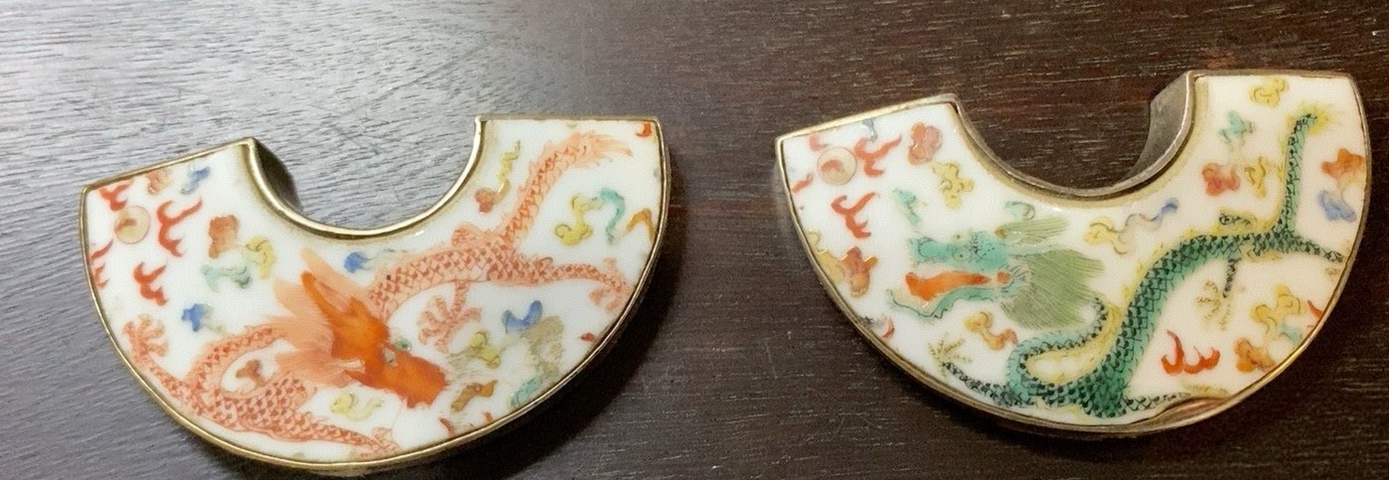 古玩陶瓷粉彩龍紋器真品鑒賞圖