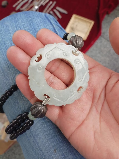古玩玉器轉心佩:殘件真品鑒賞圖
