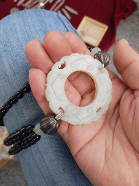 古玩玉器轉心佩:殘件真品鑒賞圖