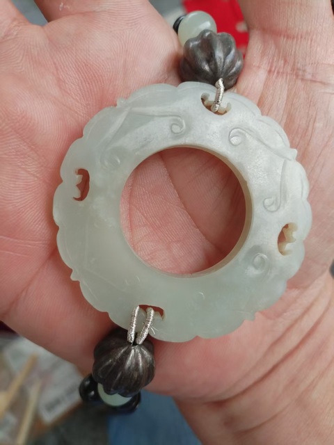 古玩玉器轉心佩:殘件真品鑒賞圖