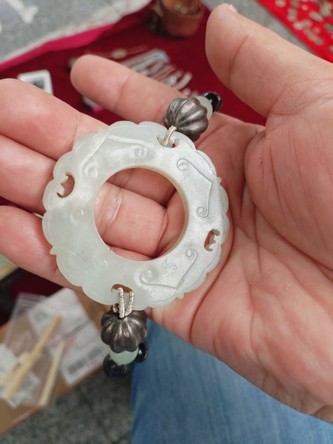 古玩玉器轉心佩:殘件真品鑒賞圖