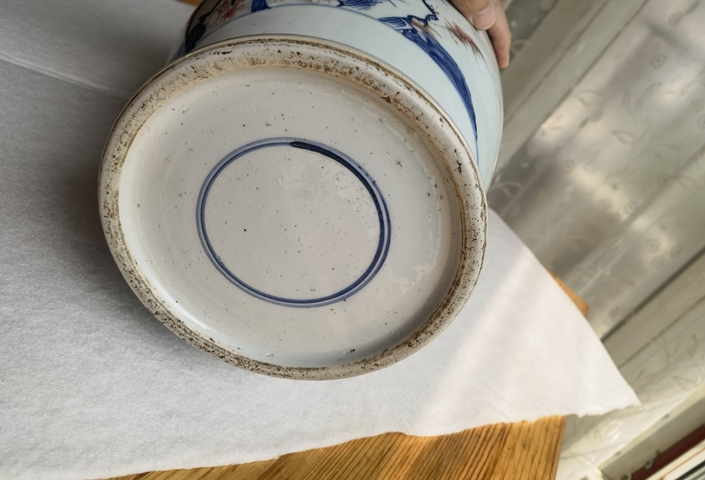 古玩陶瓷青花釉里紅瓶真品鑒賞圖