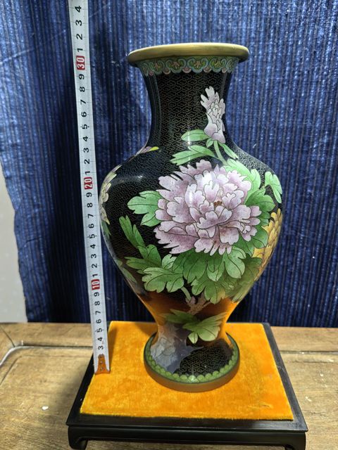 古玩陶瓷銅胎掐絲琺瑯彩瓶真品鑒賞圖
