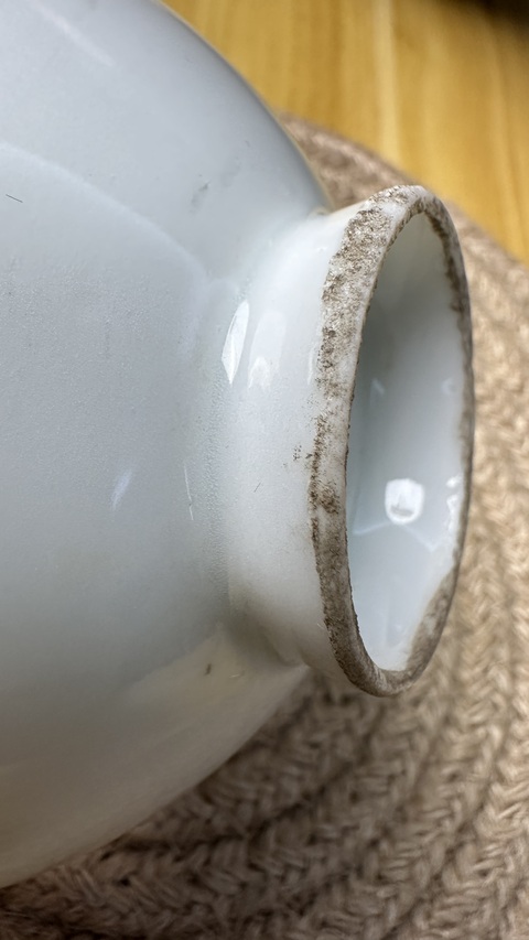 古玩陶瓷粉彩花卉紋茶碗真品鑒賞圖