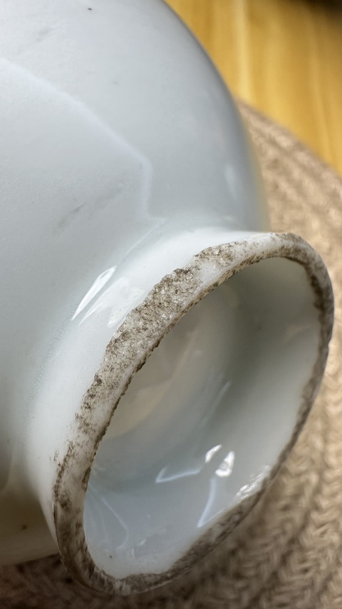 古玩陶瓷粉彩花卉紋茶碗真品鑒賞圖