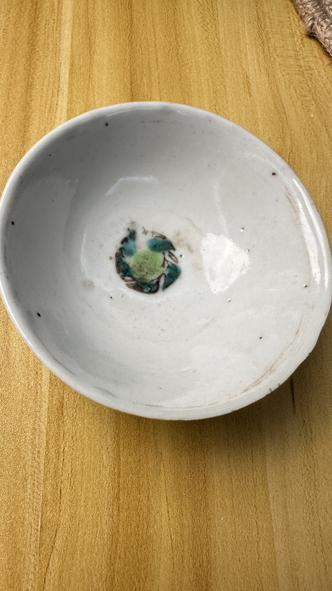 古玩陶瓷粉彩花卉紋碗真品鑒賞圖