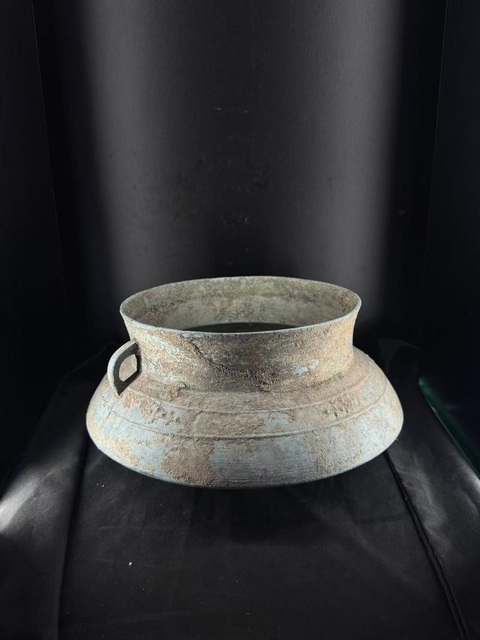 古玩銅器青銅釜真品鑒賞圖